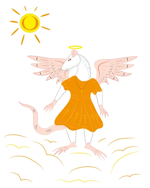 Щур ангел — стоковий вектор
