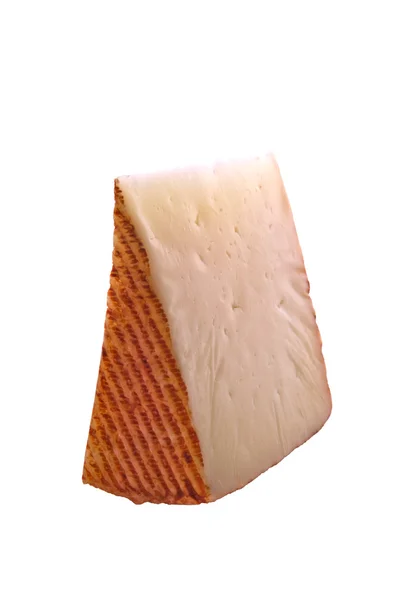 山羊奶酪的部分 — 图库照片