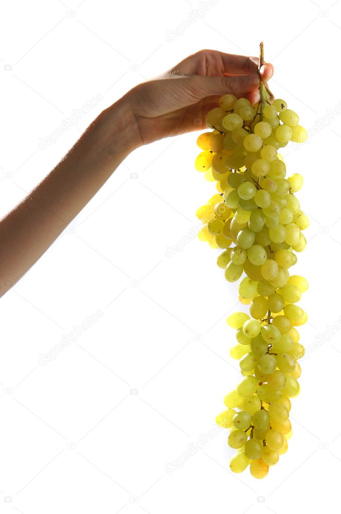 Hands. grapes
