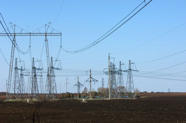 stock image Power poles