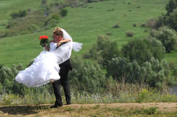Bröllop, två unga män — Stockfoto