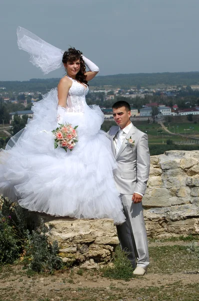Bröllop, två unga män — Stockfoto