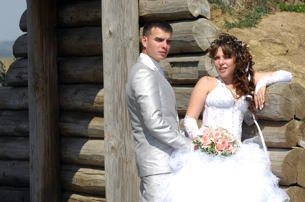 O casamento, dois jovens — Fotografia de Stock