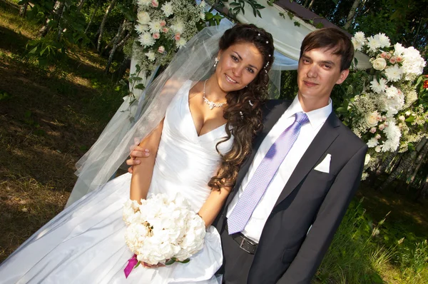 Az esküvő, két fiatal férfi — Stock Fotó