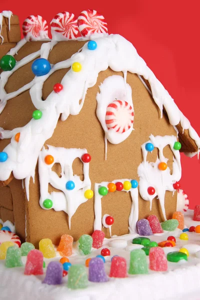 Kerstmis peperkoek huis — Stockfoto