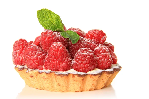 stock image Raspberry fruit tart
