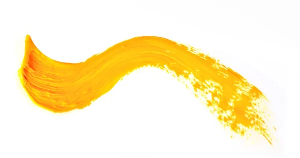 Желтая полоса краски — стоковое фото