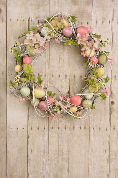 復活祭の卵の花輪 — ストック写真