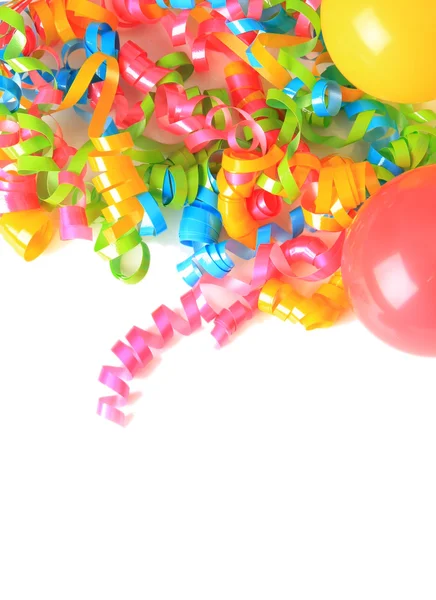 Ballons et rubans d'anniversaire — Photo