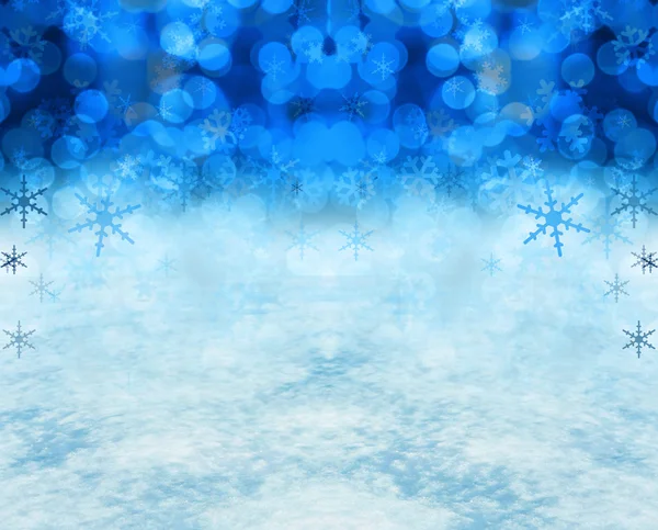 Jul snö scen — Stockfoto
