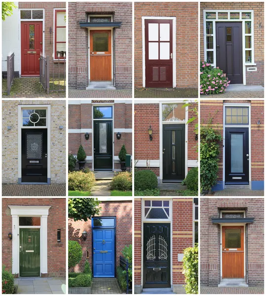 Dutch front doors. — Stock Photo, Image