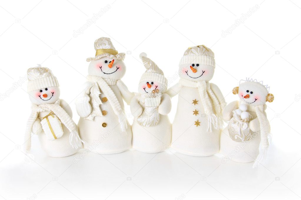Snow man family