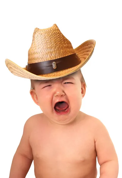 Bebê cowboy — Fotografia de Stock