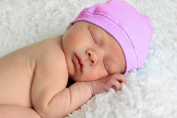 Newborn baby girl — Stock Photo, Image