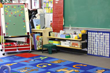Kindergarten classroom clipart