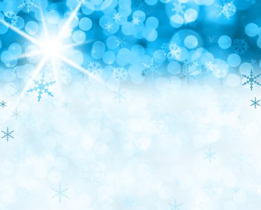 Christmas snow scene clipart