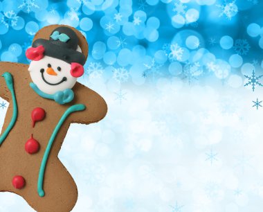 Gingerbread man cookie clipart