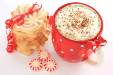 Christmas hot chocolate clipart