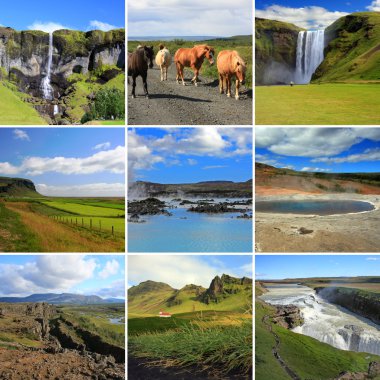 Beautiful Iceland clipart