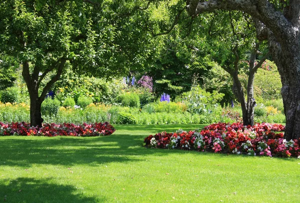 Парк сад — стокове фото