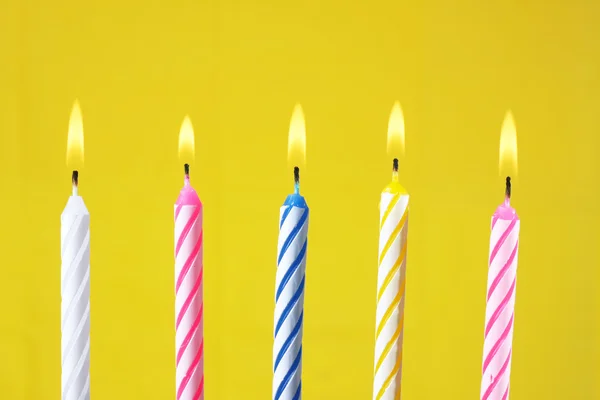 Candele di compleanno — Foto Stock