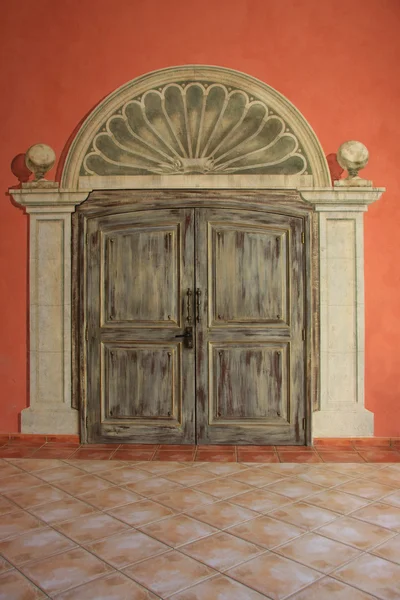 Vintage διπλές πόρτες — Φωτογραφία Αρχείου