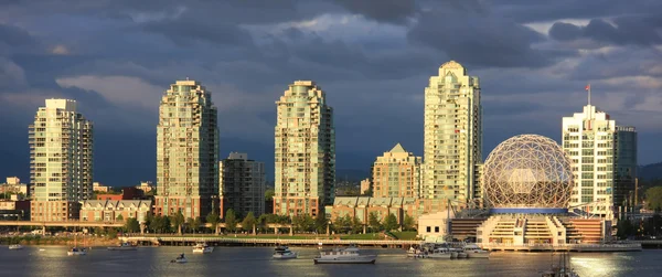 Stadt Vancouver, Austragungsort der Olympischen Winterspiele 2010. — Stockfoto