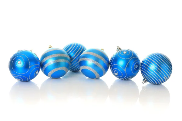 Adornos azules de Navidad . —  Fotos de Stock