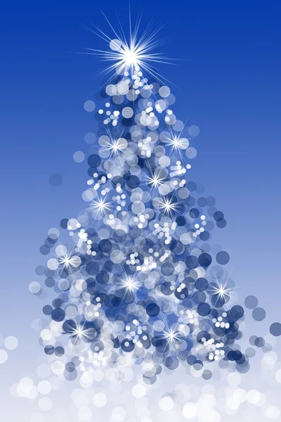 Bokeh kerstboom — Stockfoto
