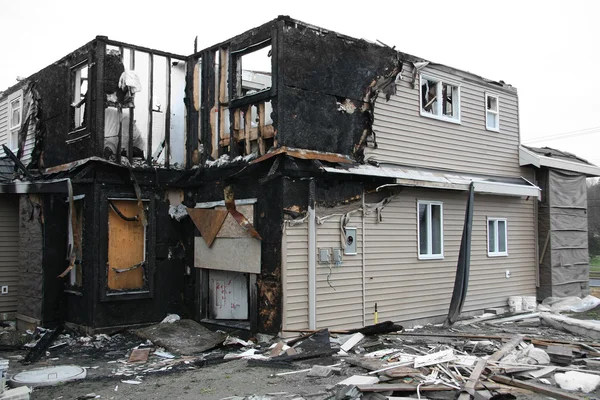 Burnt house — Stock Photo, Image