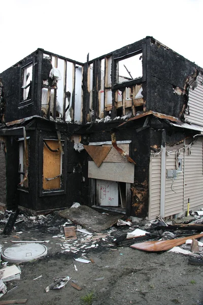 Burnt house — Stock Photo, Image