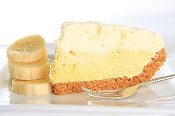 Muz kremalı pasta — Stok fotoğraf