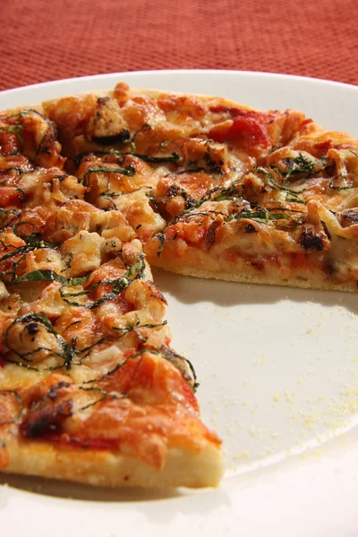 Ince hamur pizza — Stok fotoğraf