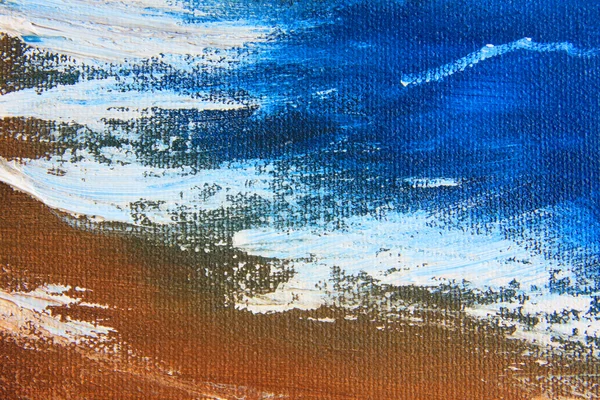 Strand en Zee schilderij — Stockfoto