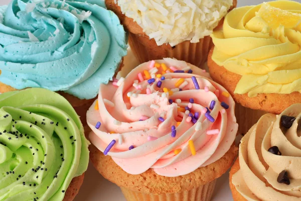 Birthday cupcakes — Stockfoto