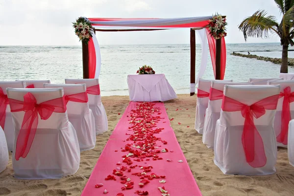 Пляж весілля — стокове фото