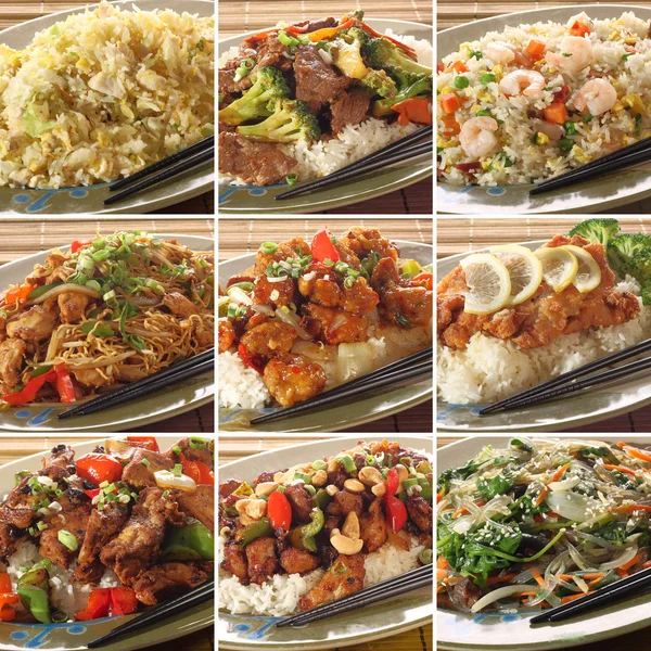 Asya gıda yemekler — Stok fotoğraf