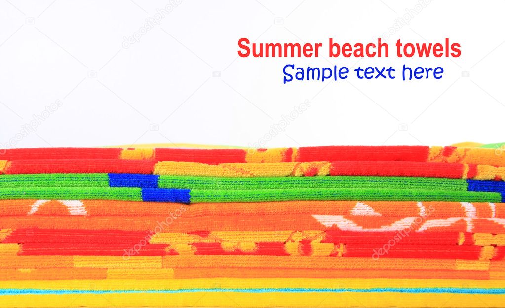Summer beach towels.
