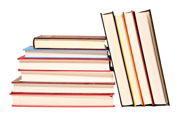 Isolated hard cover books. — Stock Photo, Image
