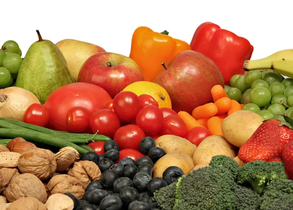 Gyümölcs és zöldség. — Stock Fotó