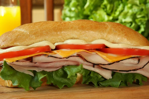 stock image Ham and cheese sandwich
