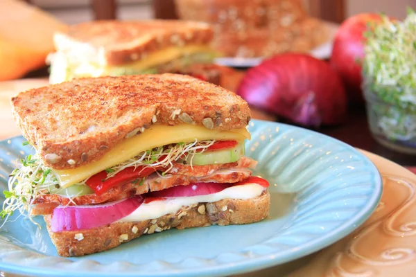 Sandwich de pavo gourmet —  Fotos de Stock