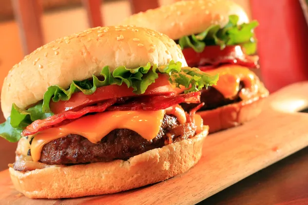 Cheeseburgers — Stock fotografie
