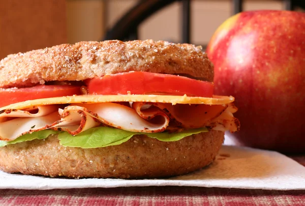Bagel sandwich — Stock Photo, Image