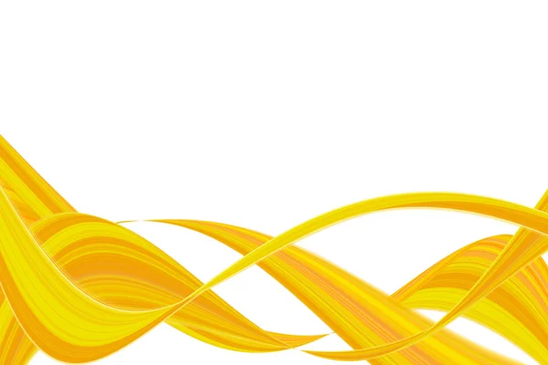 Translucent floating ribbons of orange. — Stock Photo, Image