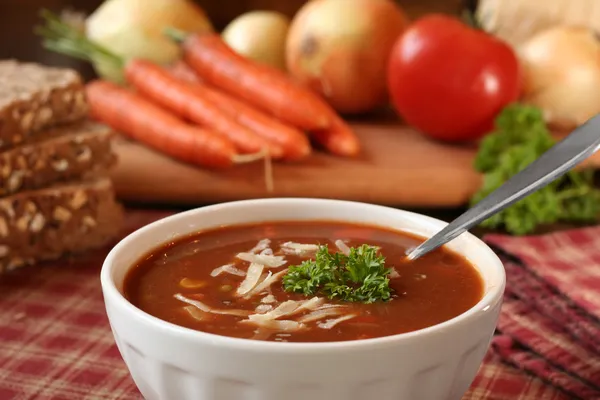 Tomato soup — Stock Image Tomato soup Royalty Free Stock Photos