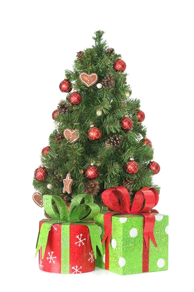 Christmas tree with presents — Stock Photo, Image