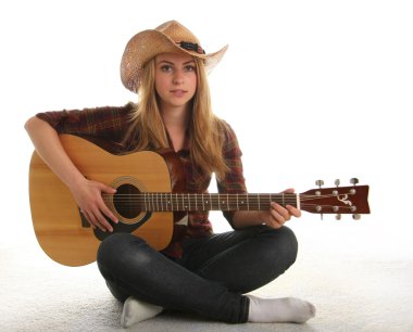 chica y su guitarra