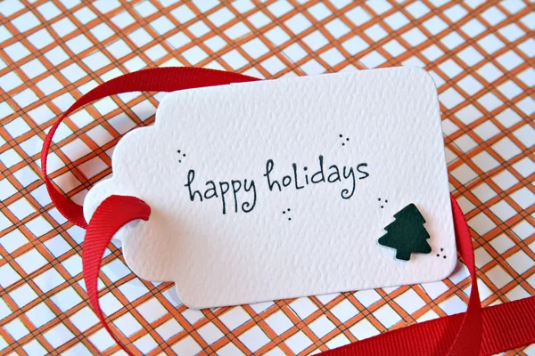 Christmas gift card — Stock Photo, Image