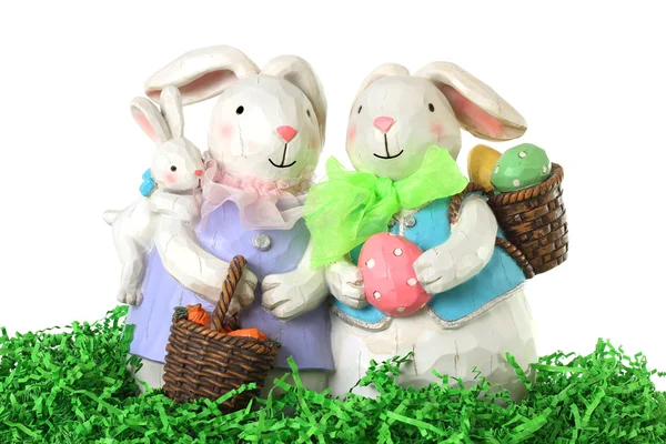 Famiglia coniglietto di Pasqua — Foto Stock